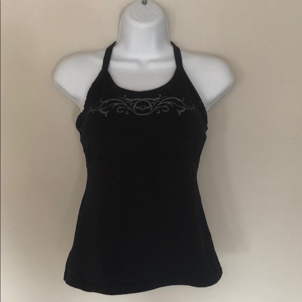 Black Athleta sports top.